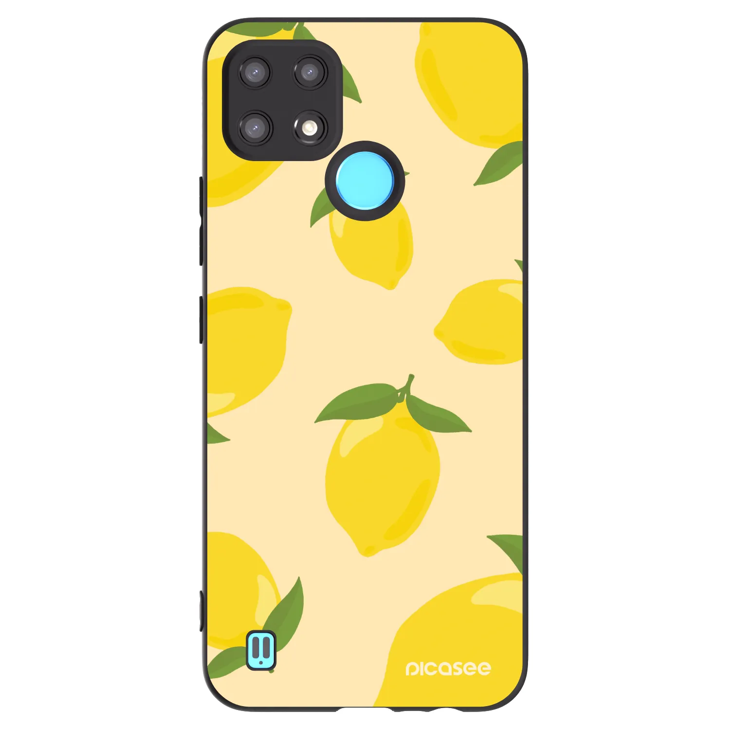 Picasee silikónový čierny obal pre Realme C21 - Limoncella