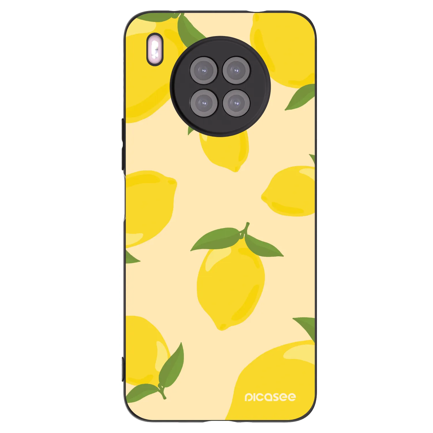 Picasee silikónový čierny obal pre Huawei Nova 8i - Limoncella