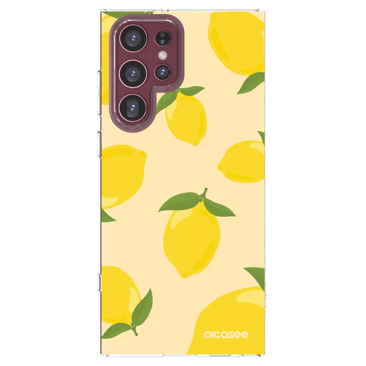 Picasee silikónový prehľadný obal pre Samsung Galaxy S22 Ultra 5G - Limoncella