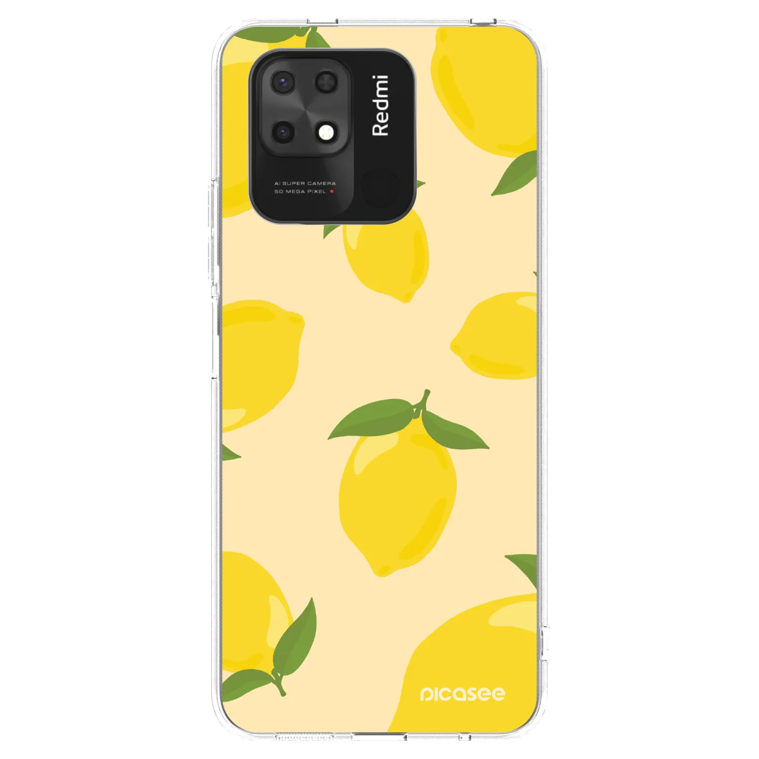 Picasee silikónový prehľadný obal pre Xiaomi Redmi 10C - Limoncella