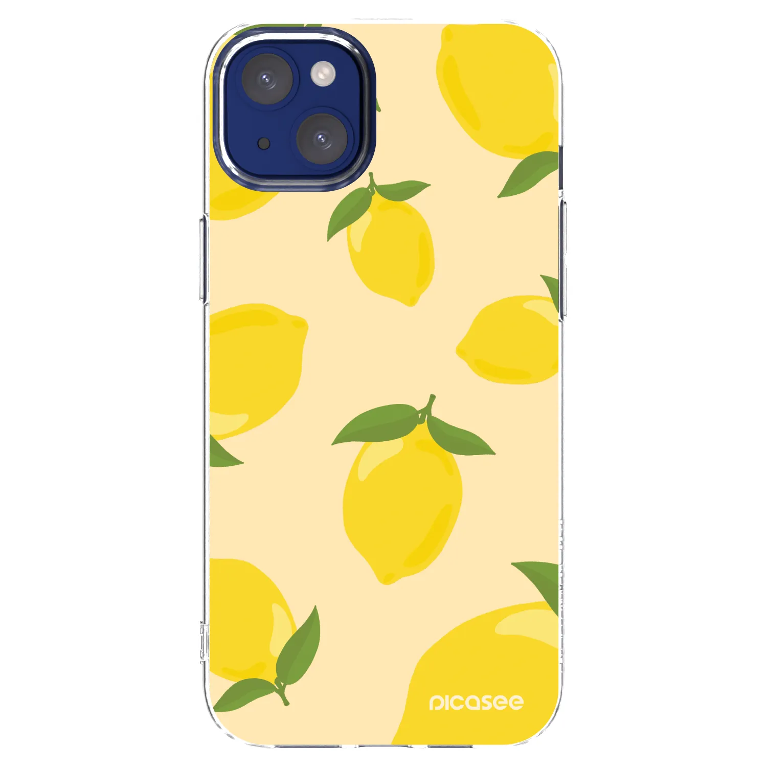 Picasee silikónový prehľadný obal pre Apple iPhone 14 Plus - Limoncella