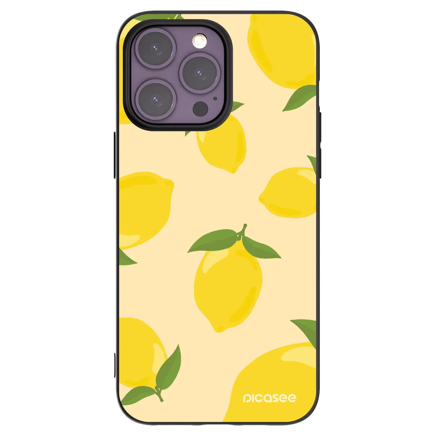 Picasee silikónový čierny obal pre Apple iPhone 14 Pro Max - Limoncella