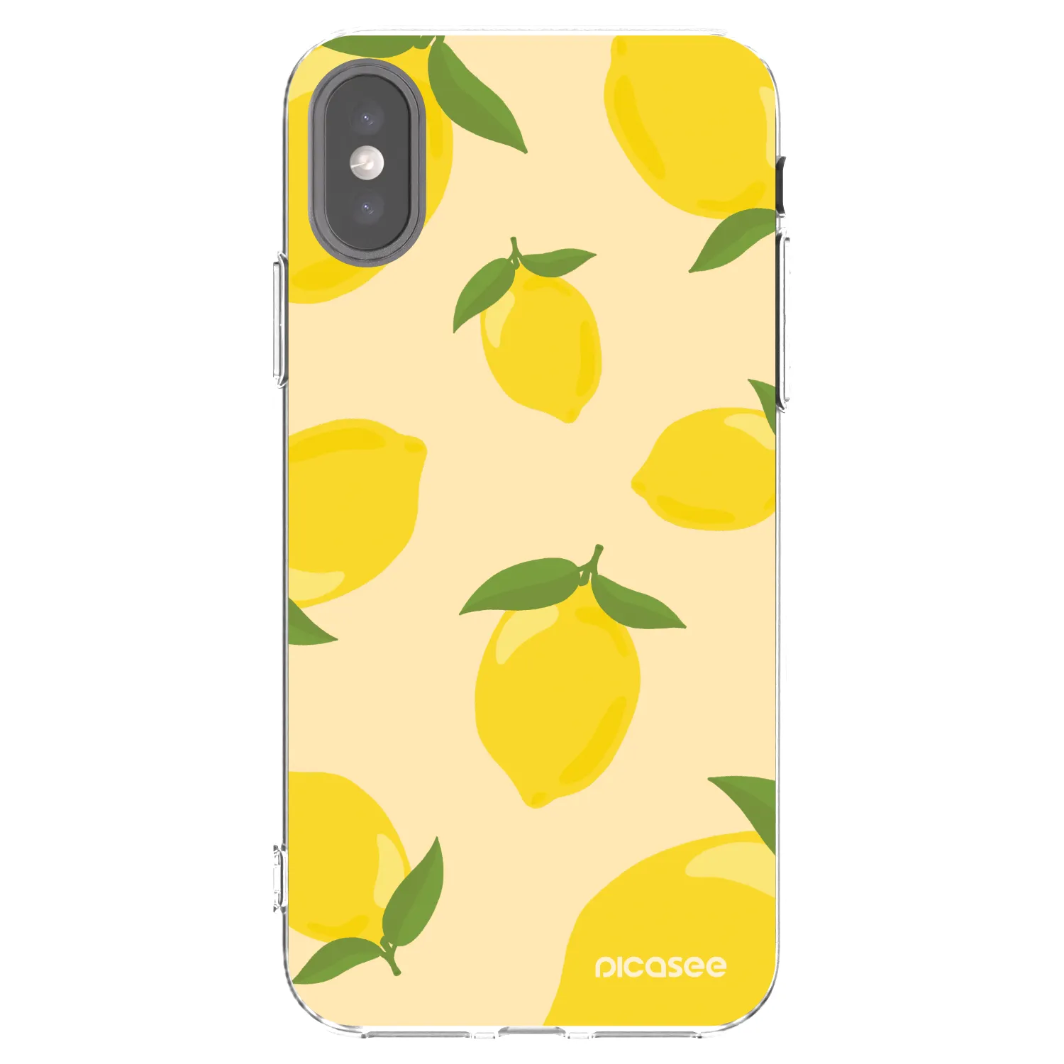 Picasee silikónový prehľadný obal pre Apple iPhone X/XS - Limoncella