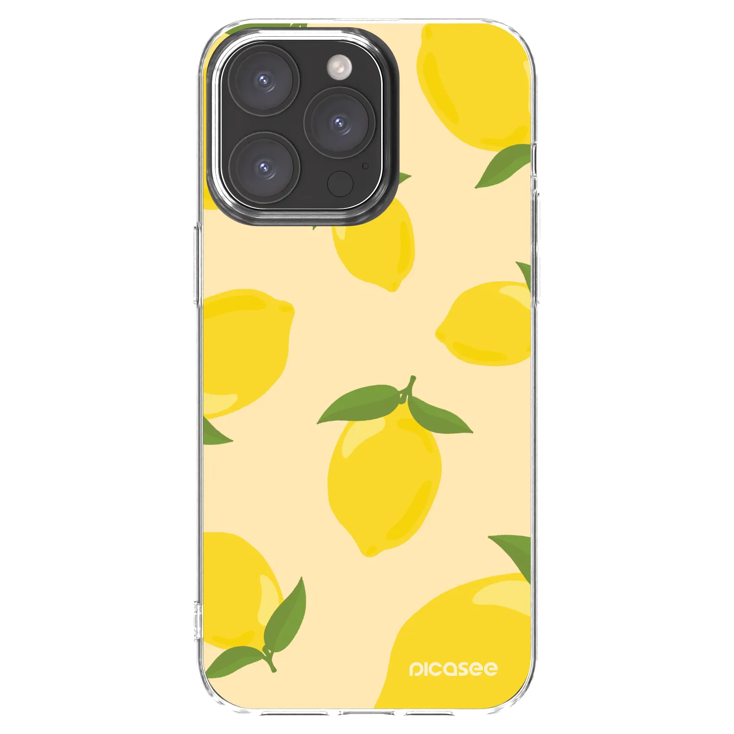 Picasee silikónový prehľadný obal pre Apple iPhone 15 Pro Max - Limoncella