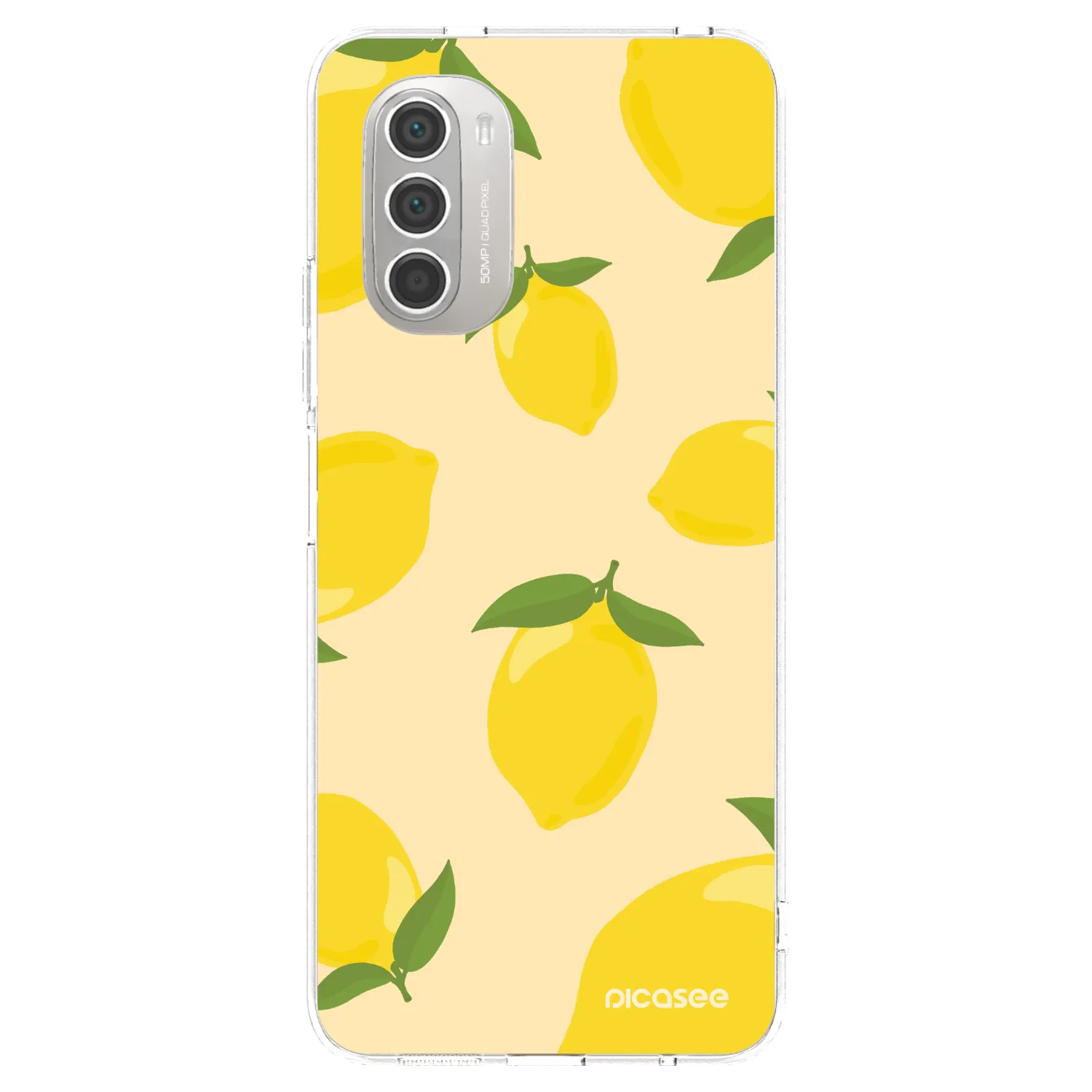 Picasee silikónový prehľadný obal pre Motorola Moto G51 - Limoncella