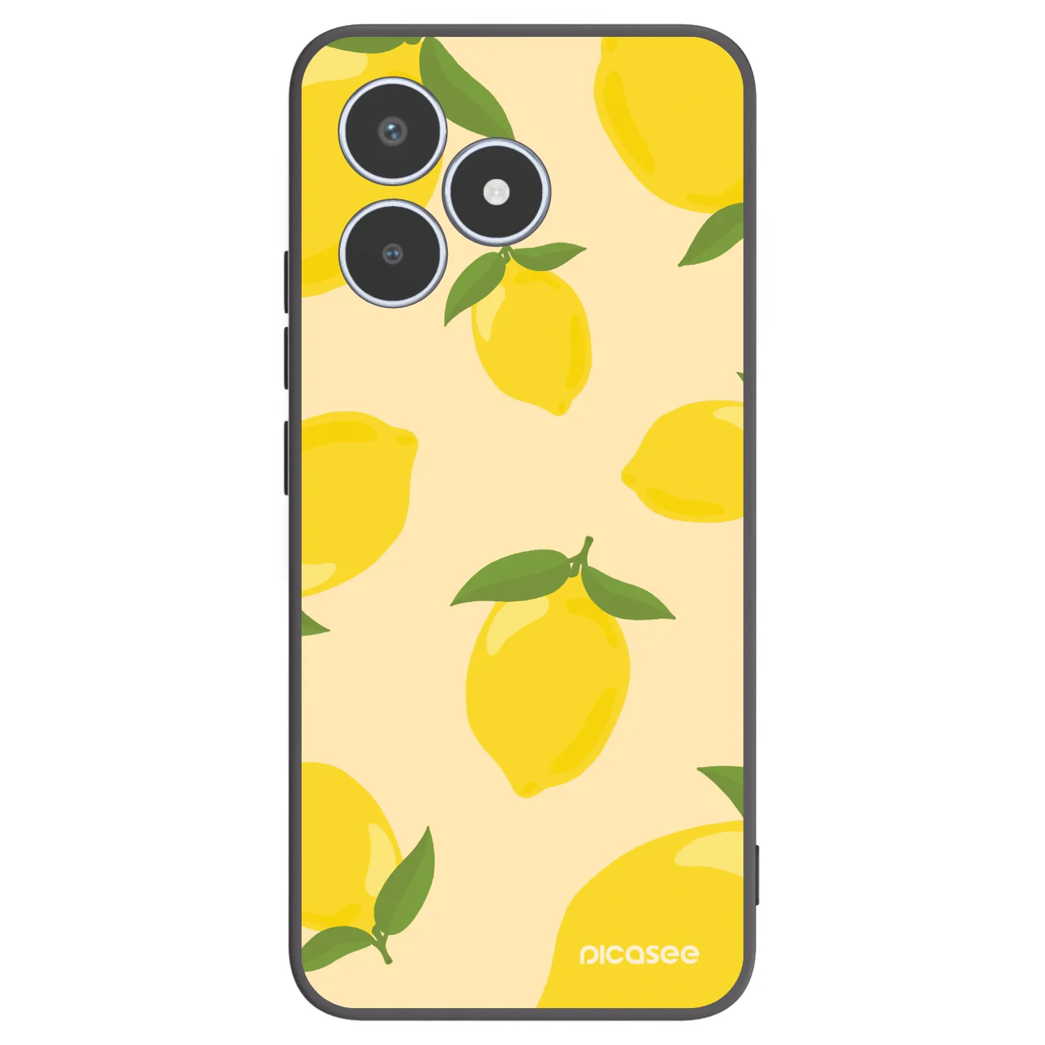 Picasee silikónový čierny obal pre Realme C53 - Limoncella