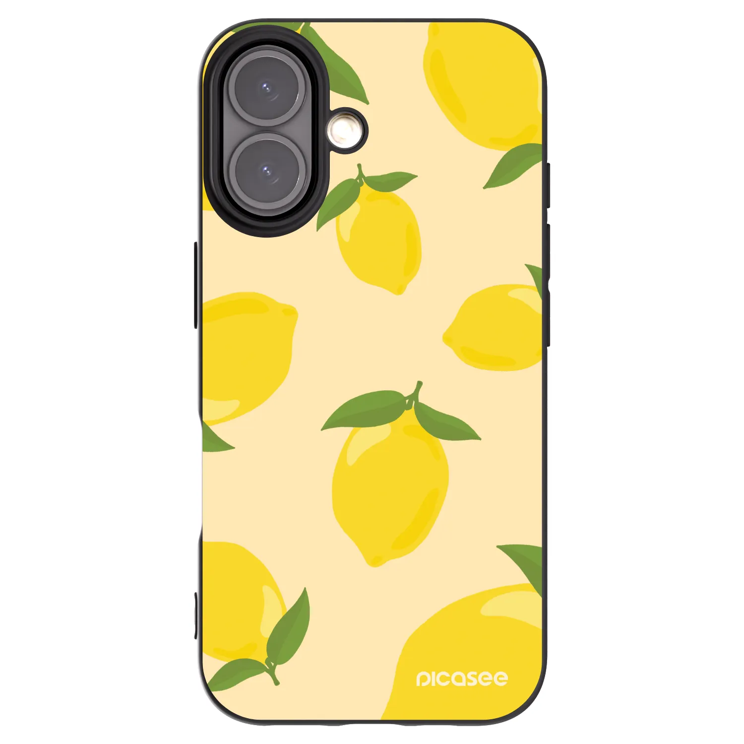 Picasee silikónový čierny obal pre Apple iPhone 16 - Limoncella