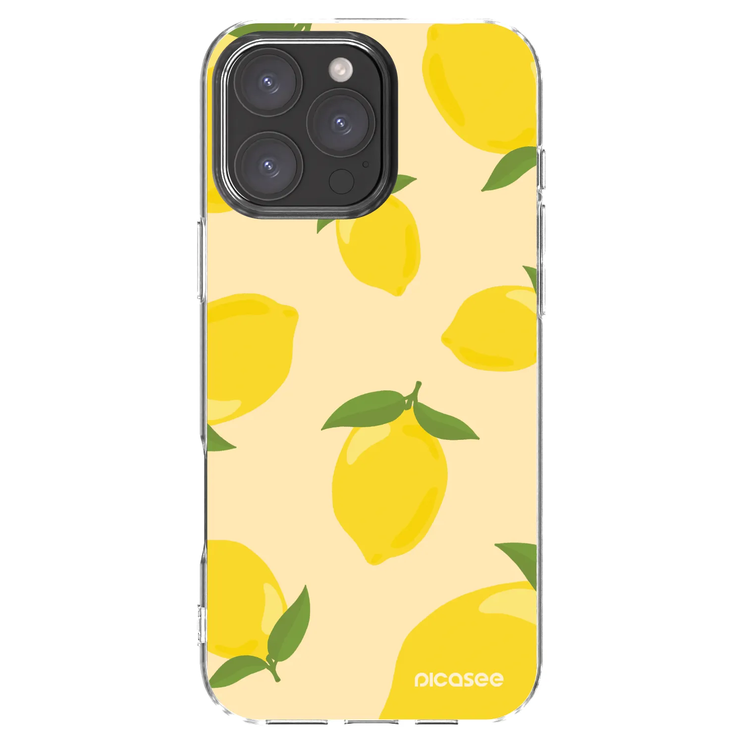 Picasee silikónový prehľadný obal pre Apple iPhone 16 Pro Max - Limoncella