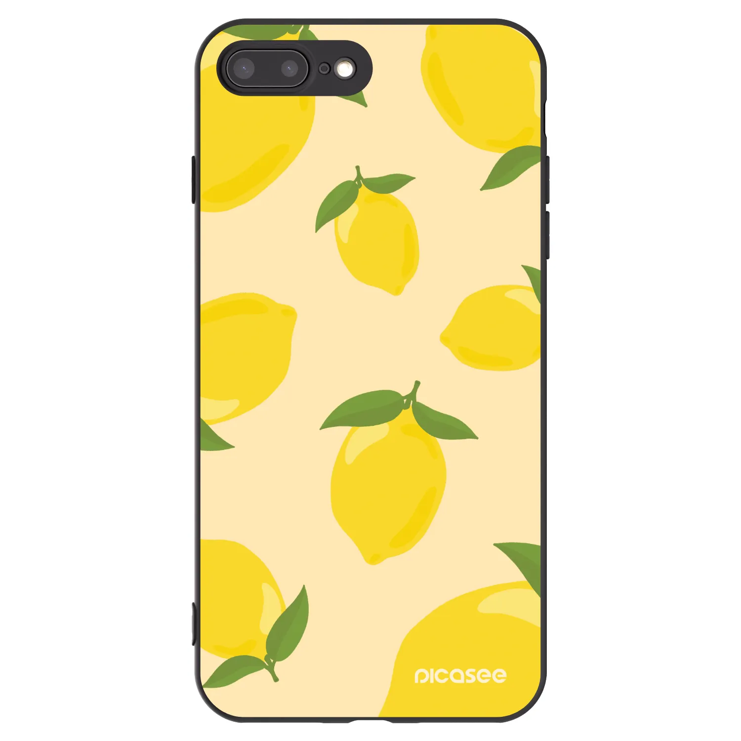 Picasee silikónový čierny obal pre Apple iPhone 8 Plus - Limoncella