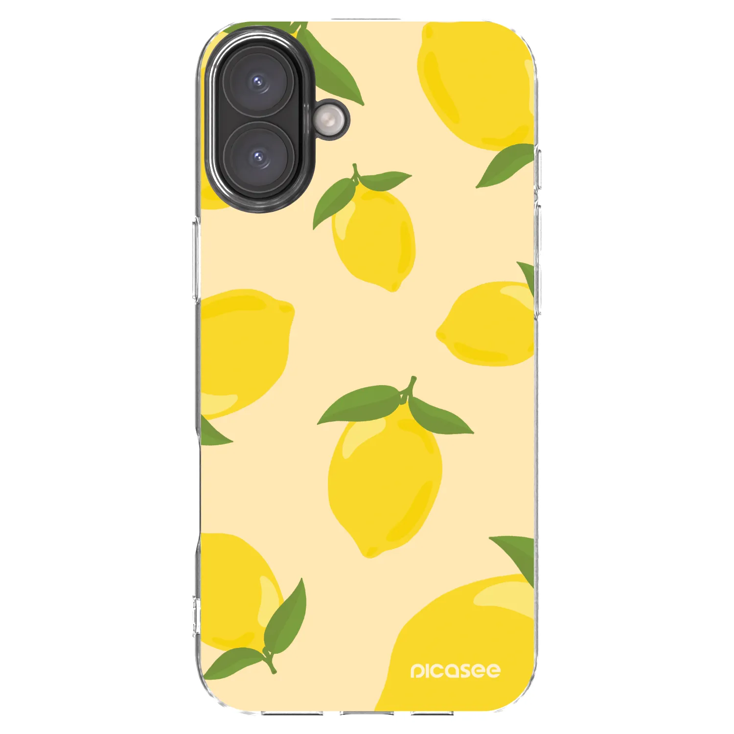 Picasee silikónový prehľadný obal pre Apple iPhone 16 Plus - Limoncella