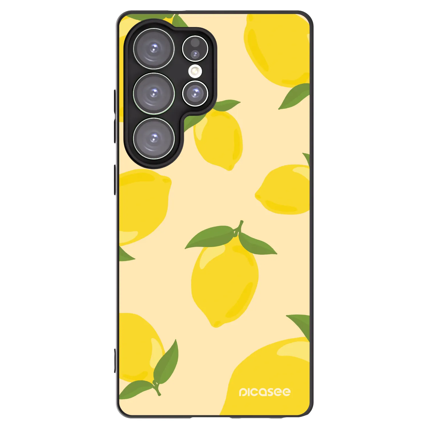 Picasee silikónový čierny obal pre Samsung Galaxy S25 Ultra 5G - Limoncella