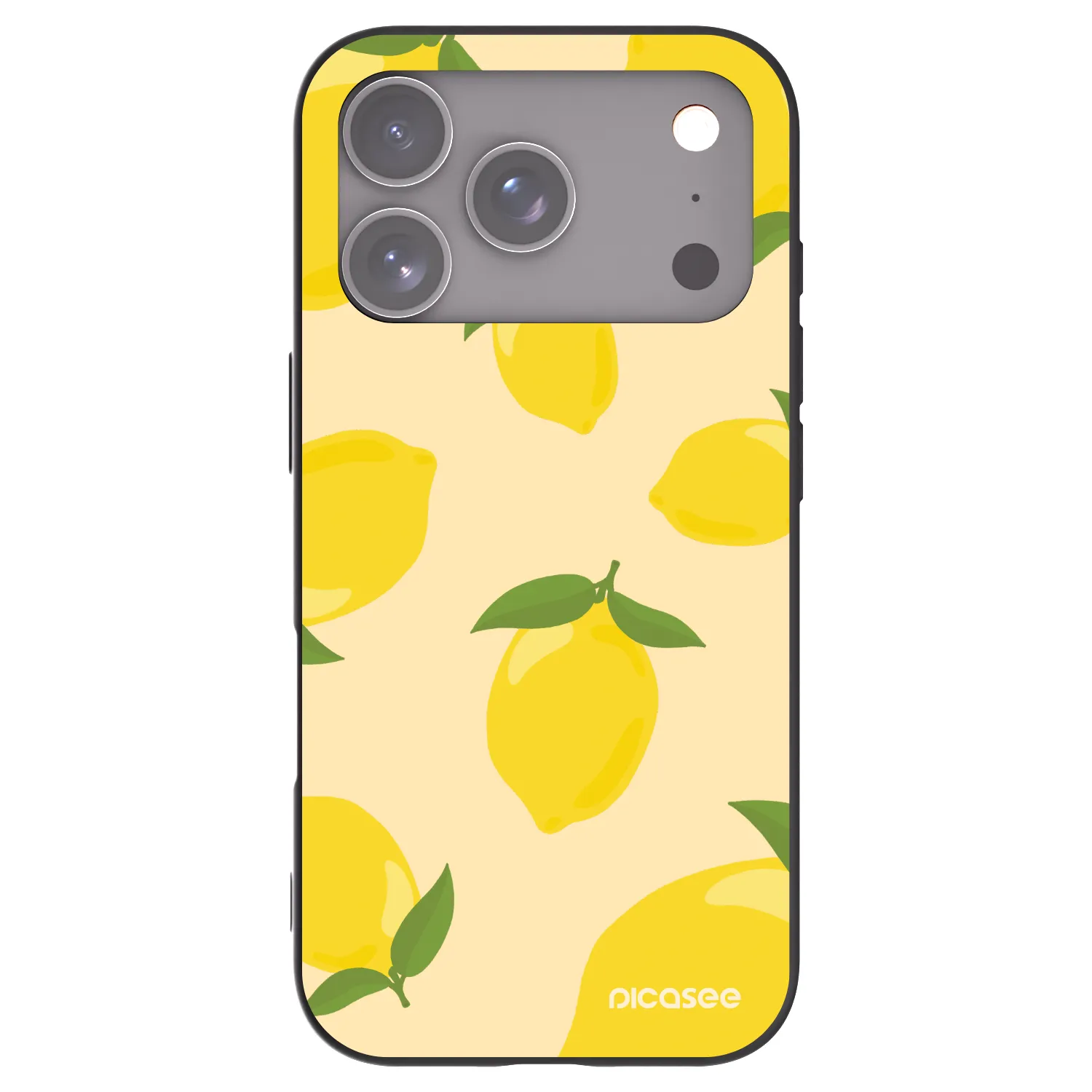 Picasee silikónový čierny obal pre Apple iPhone 17 Pro - Limoncella