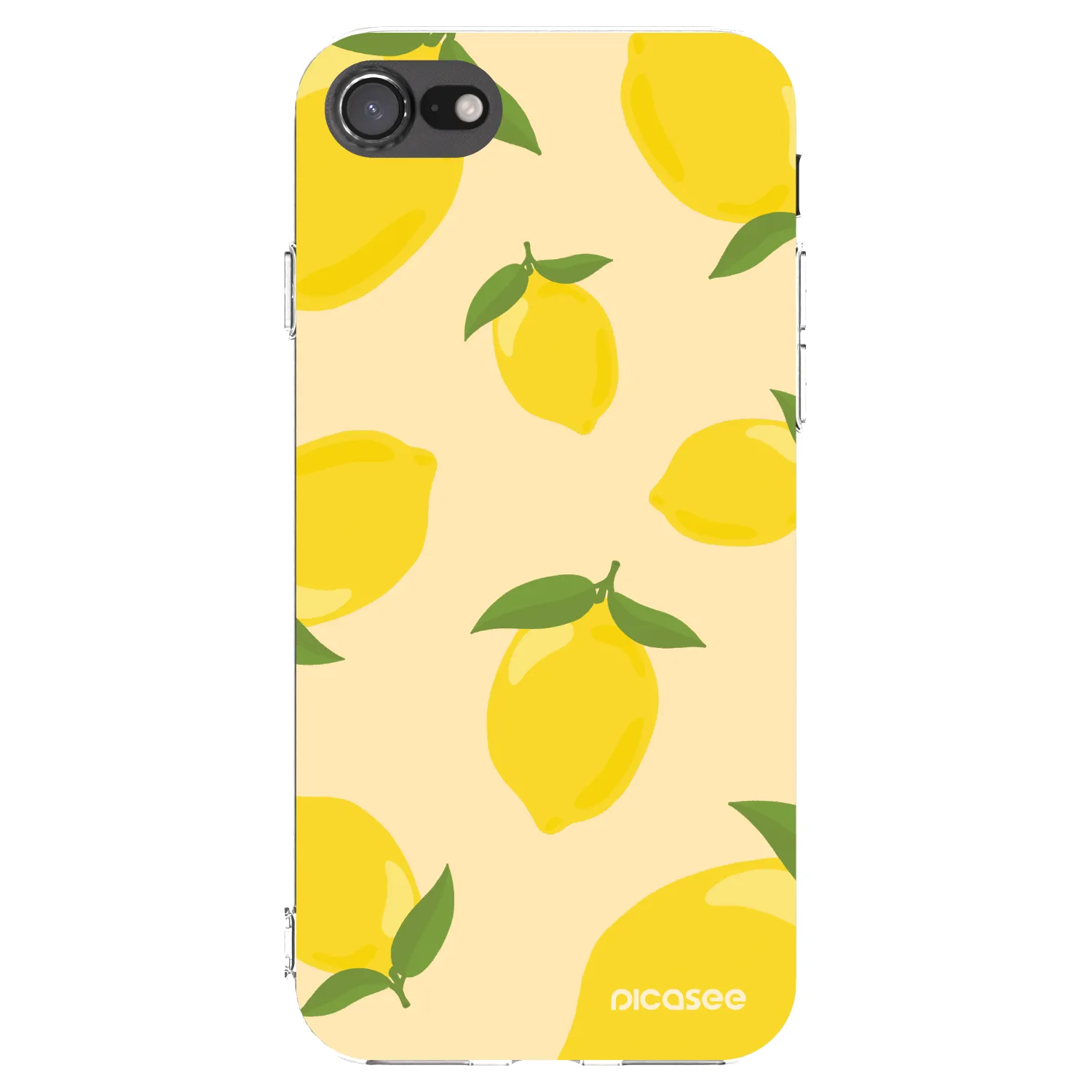 Picasee silikónový prehľadný obal pre Apple iPhone 8 - Limoncella