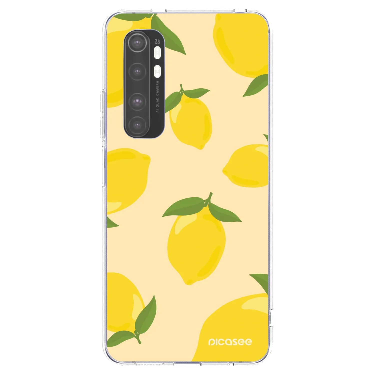 Picasee silikónový prehľadný obal pre Xiaomi Mi Note 10 Lite - Limoncella