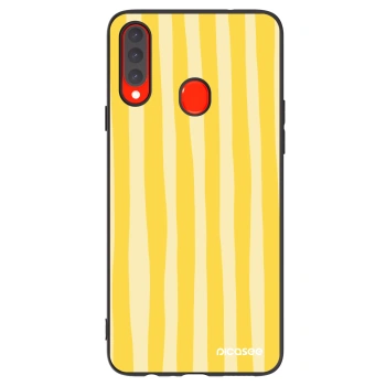 Obal pre Samsung Galaxy A20s - Lines lemon