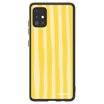 Picasee ULTIMATE CASE pro Samsung Galaxy A51 A515F - Lines lemon