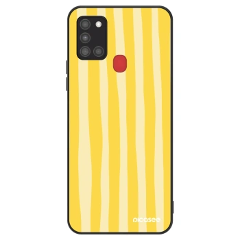Obal pre Samsung Galaxy A21s - Lines lemon
