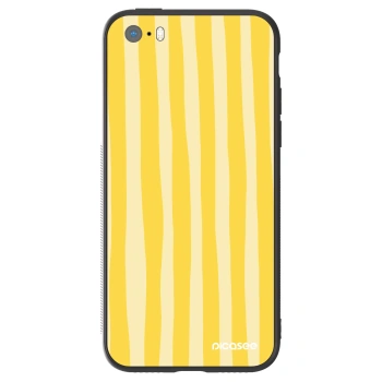 Obal pre Apple iPhone 5/5S/SE - Lines lemon