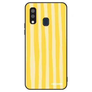 Obal pre Samsung Galaxy A40 A405F - Lines lemon
