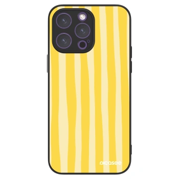 Picasee ULTIMATE CASE pro Apple iPhone 14 Pro Max - Lines lemon