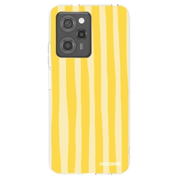 Picasee silikónový čierny obal pre Xiaomi Poco X5 Pro - Lines lemon