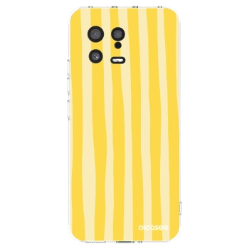 Picasee silikónový prehľadný obal pre Xiaomi 13 - Lines lemon
