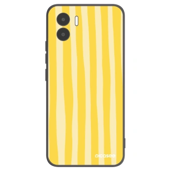 Picasee silikónový čierny obal pre Xiaomi Redmi A2 - Lines lemon