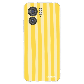 Picasee silikónový prehľadný obal pre Motorola Edge 40 - Lines lemon