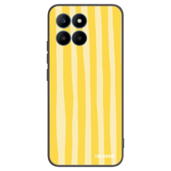 Picasee silikónový čierny obal pre Honor 70 Lite - Lines lemon
