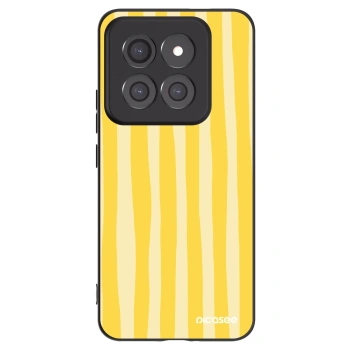 Picasee silikónový čierny obal pre Xiaomi 14 Pro - Lines lemon