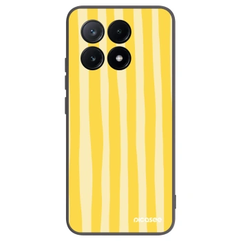 Picasee silikónový čierny obal pre Xiaomi Poco X6 Pro - Lines lemon