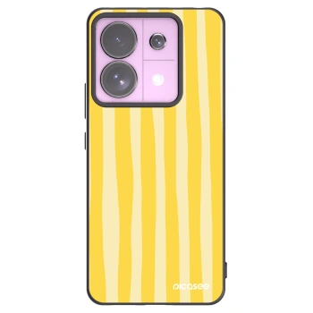 Picasee silikónový čierny obal pre Xiaomi Redmi Note 13 Pro 5G - Lines lemon