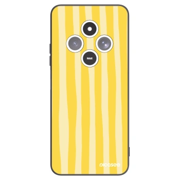 Picasee silikónový čierny obal pre Xiaomi Redmi 14C - Lines lemon