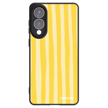 Picasee silikónový čierny obal pre Samsung Galaxy S25 Edge 5G - Lines lemon