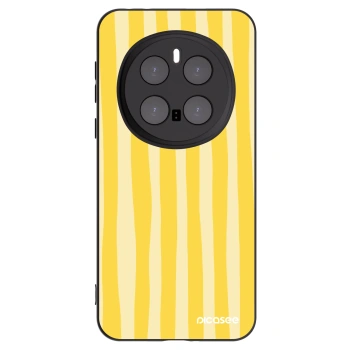 Picasee silikónový čierny obal pre Honor Magic7 Pro 5G - Lines lemon