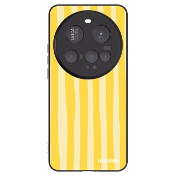Picasee silikónový čierny obal pre Xiaomi 15 Ultra - Lines lemon