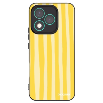 Picasee silikónový čierny obal pre Honor 400 Lite 5G - Lines lemon