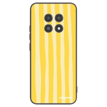 Picasee silikónový čierny obal pre Realme 12X - Lines lemon
