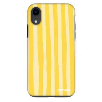 Obal pre Apple iPhone XR - Lines lemon