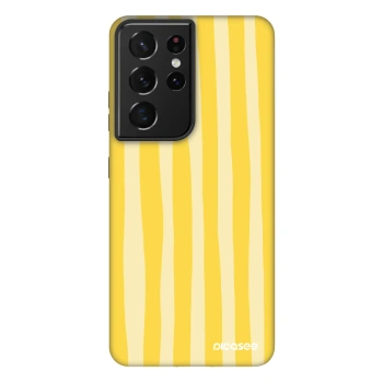Obal pre Samsung Galaxy S21 Ultra 5G G998B - Lines lemon