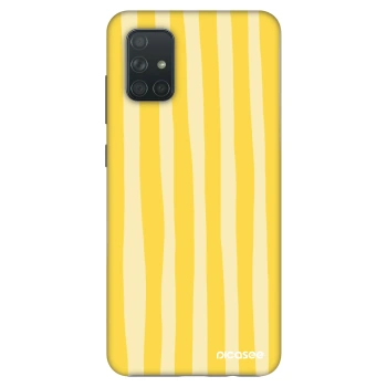 Obal pre Samsung Galaxy A71 A715F - Lines lemon