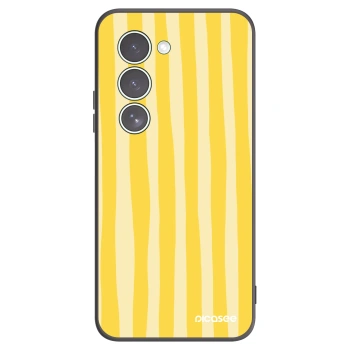 Picasee silikónový čierny obal pre Xiaomi Redmi 15 5G - Lines lemon