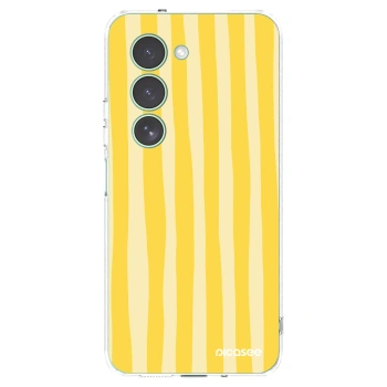 Picasee silikónový prehľadný obal pre Xiaomi Redmi 15 5G - Lines lemon