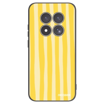 Picasee silikónový čierny obal pre Xiaomi Redmi Note 15 Pro 4G - Lines lemon