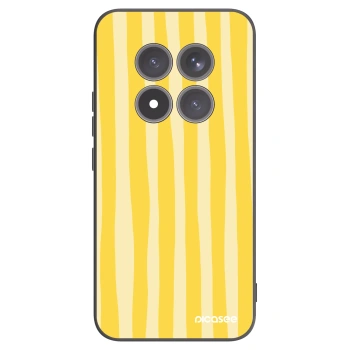 Picasee silikónový čierny obal pre Xiaomi Redmi Note 15 Pro+ - Lines lemon
