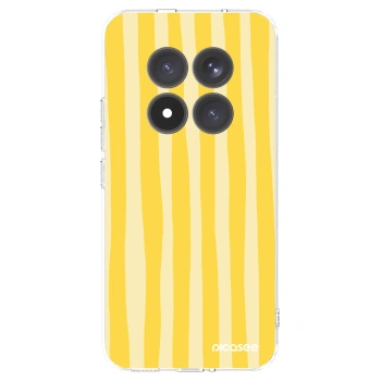 Picasee silikónový prehľadný obal pre Xiaomi Redmi Note 15 Pro+ - Lines lemon