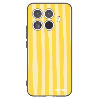 Picasee silikónový čierny obal pre Xiaomi 15T Pro - Lines lemon