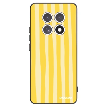 Picasee silikónový čierny obal pre Xiaomi Redmi Note 15 4G - Lines lemon