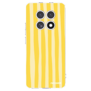 Picasee silikónový prehľadný obal pre Xiaomi Redmi Note 15 4G - Lines lemon