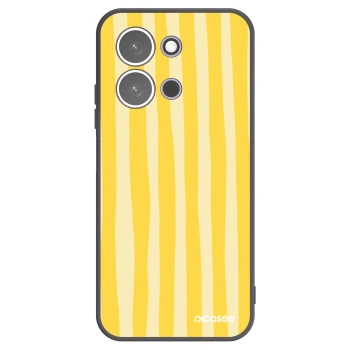 Picasee silikónový čierny obal pre Xiaomi Redmi 15C 5G - Lines lemon